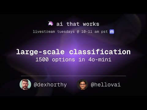 large scale classification