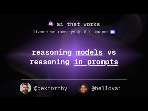 reasoning models vs reasoning prompts