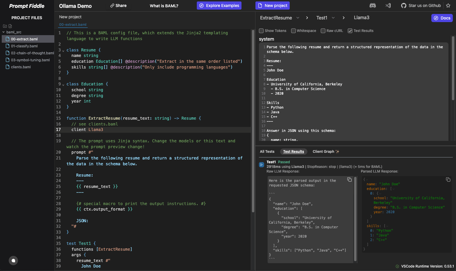 Structured Output with Ollama