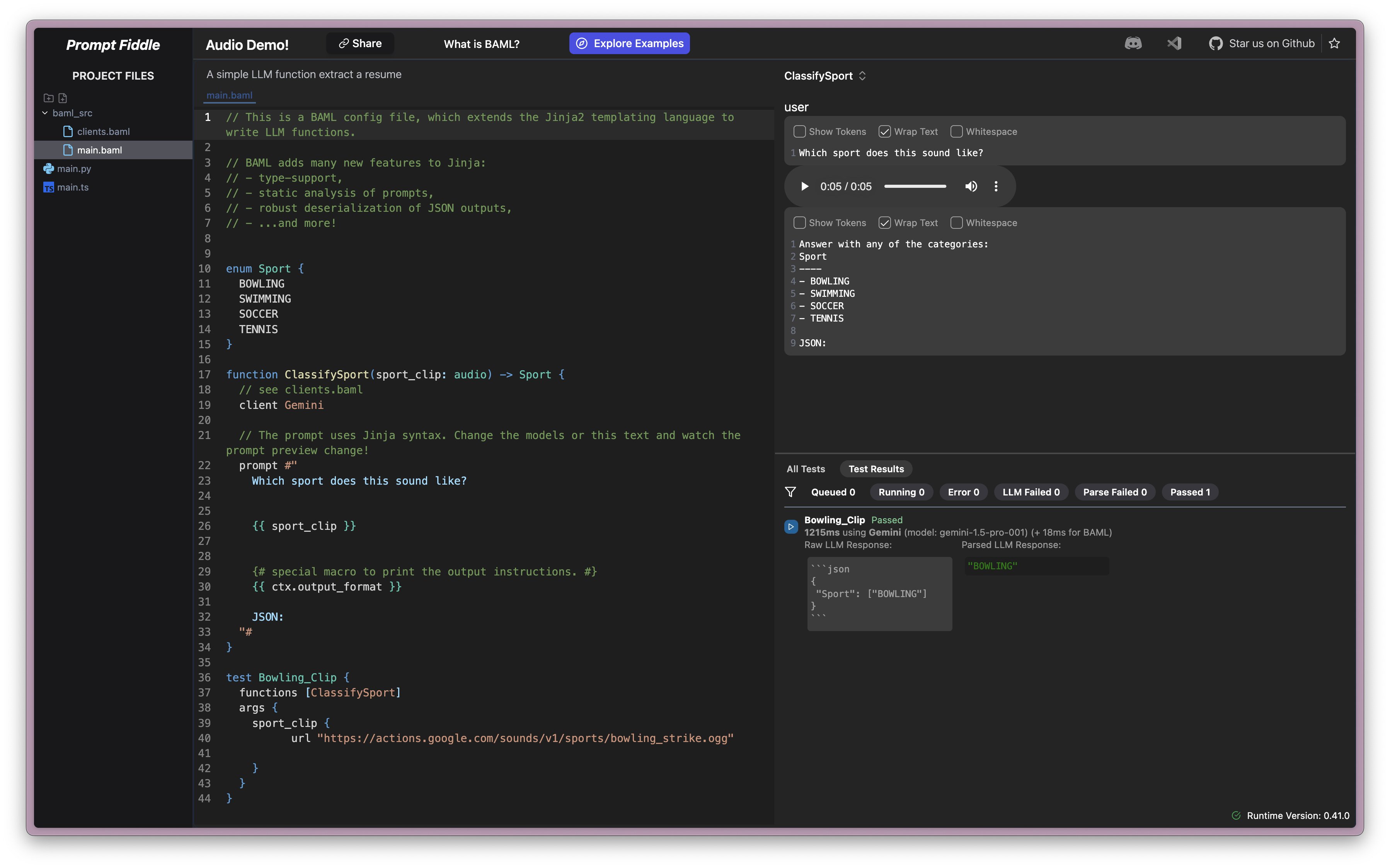 PromptFiddle Sample